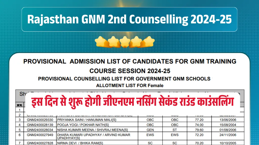 GNM 2nd Counselling